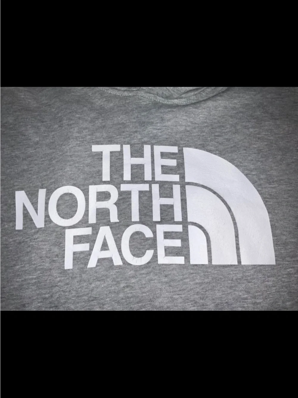 The North Face Gray Pullover Hoodie with White Logo